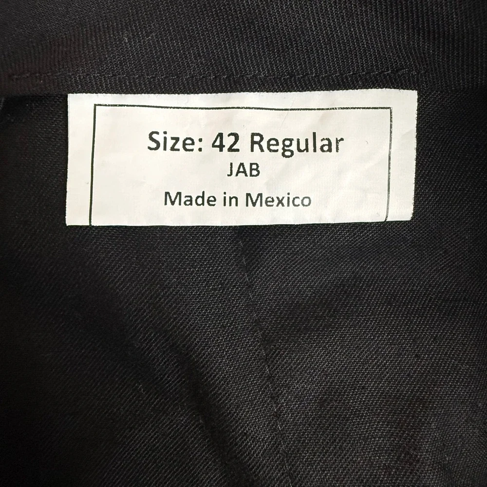 Jos A Bank Tuxedo Pants 42R 1905 Collection Black Satin Stripe Wool 254141